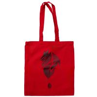 SHOPPER ROSSA IN COTONE CON MANICI LUNGHI DEVIL