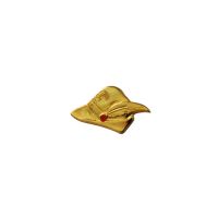DISTINTIVO CAPPELLO CON NAPPINA ROSSA