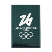 MAGNETE VERDE STAMPATO 78X53 MM - Olimpiadi Milano Cortina 2026