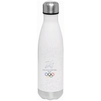 BORRACCIA TERMICA BIANCA 500 ML OLYMPIC EMBLEMA COLORATO SIGN