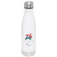 BORRACCIA TERMICA BIANCA 500 ML PARALYMPIC EMBLEMA COLORATO YOUNG, RESIL