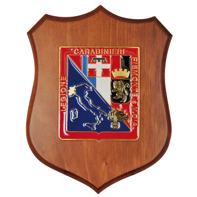 CREST CARABINIERI PIEMONTE E VALLE D'AOSTA MIS CM 22,5X17,5