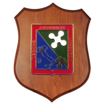 CREST CARABINIERI LEGIONE LOMBARDIA MIS CM 22,5X17,5