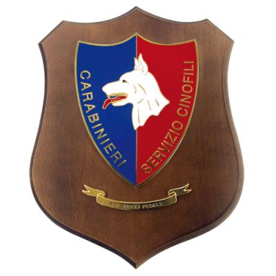 CREST CARABINIERI SERVIZIO CINOFILI MIS CM 22,5X17,5