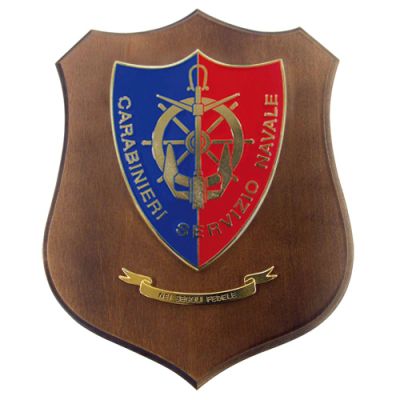 CREST CARABINIERI SERVIZIO NAVALE MIS CM 22,5X17,5