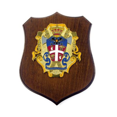 CREST VECCHIO STEMMA ARALDICO CARABINIERI MIS CM 22,5X17,5