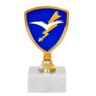 TROFEINO IN METALLO LOGO SMALTATO FOLGORE ESERCITO