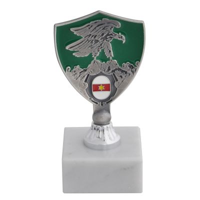 TROFEINO IN METALLO LOGO SMALTATO COMANDO TRUPPE ALPINE ESERCITO