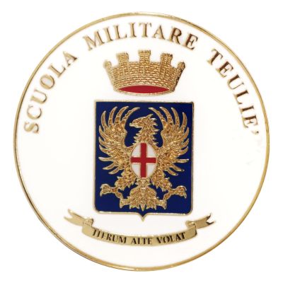 FERMACARTE IN METALLO SMALTATO SCUOLA MILITARE TEULIE'