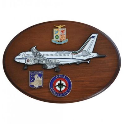 CREST ARALDICO AEREI AIRBUS A-319 CJ AERONAUTICA MILITARE MIS CM 22,5 X 17,5