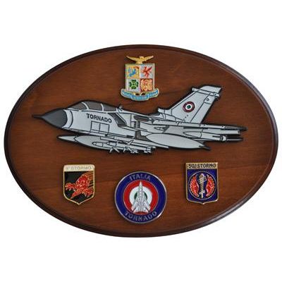 CREST ARALDICO AEREI TORNADO IDS-IT-ECR AERONAUTICA MILITARE MIS CM 22,5 X 17,5