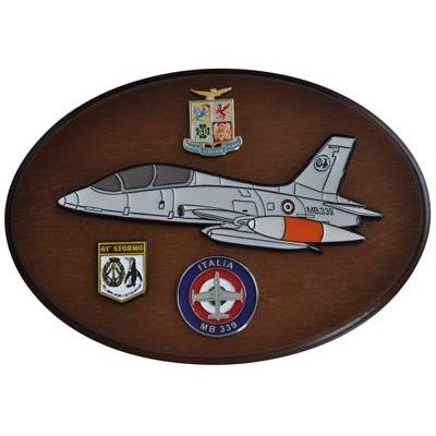 CREST ARALDICO AEREI MB.339A - MB.339 AERONAUTICA MILITARE MIS CM 22,5 X 17,5