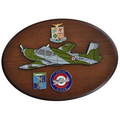 CREST ARALDICO AEREI S.208M AERONAUTICA MILITARE MIS CM 22,5 X 17,5