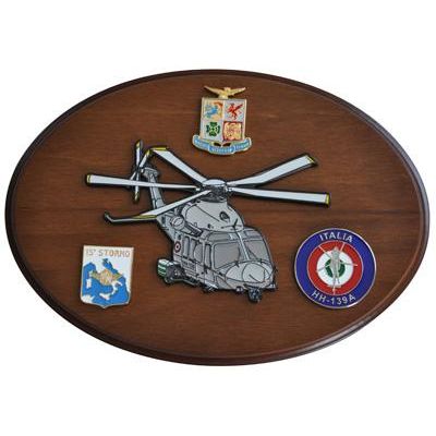 CREST ARALDICO AEREI HH-139A AERONAUTICA MILITARE MIS CM 22,5 X 17,5