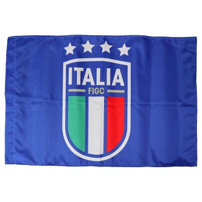 BANDIERA BLU 100X140 CM CON LOGO CENTALE FIGC