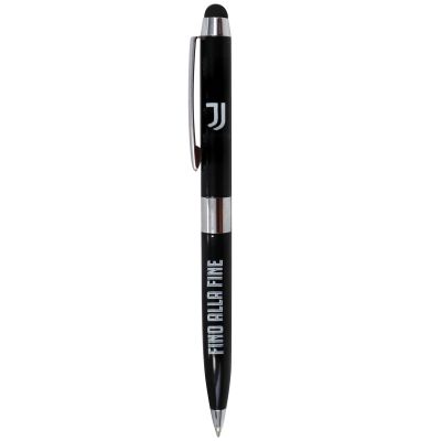 PENNA TOUCH CON CLIP IN METALLO FUSTO NERO LOGO UFFICIALE JUVENTUS