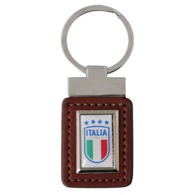 PORTACHIAVI RETTANGOLARE IN SIMILPELLE FIGC