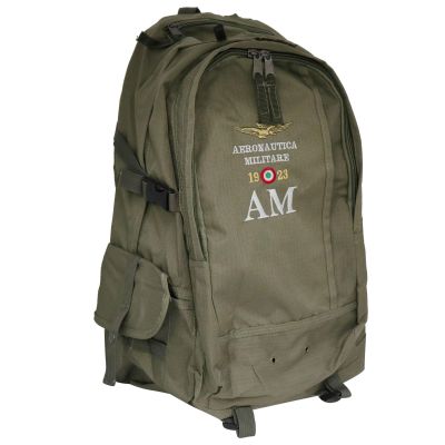 ZAINO VERDE MILITARE IN NYLON RIPSTOP 210D