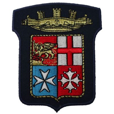 PATCH DISTINTIVO RICAMATO STEMMA M.M. CON VELCRO