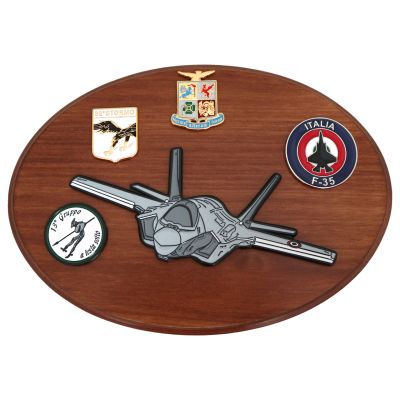 CREST IN METALLO SMALTATO AM AERI F 35