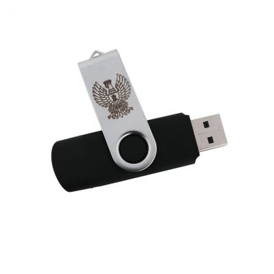 CHIAVETTA USB 8GB CON AQUILA POLIZIA DI STATO INCISA