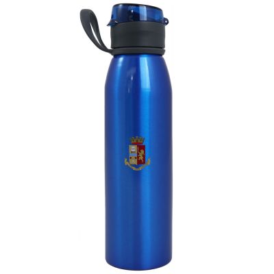 BORRACCIA SPORTIVA BLU IN ALLUMINIO CAPACITA' 800ML POLIZIA DI