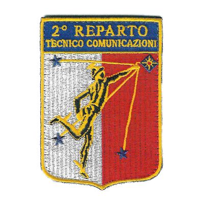 PATCH DISTINTIVO RICAMATO CON VELCRO 60X90MM 2 REP.TECNICO COMUNICAZIONI