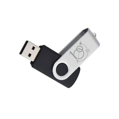CHIAVETTA USB 16 GB CON MECCANISMO A ROTAZIONE, DIMENSIONE 55X20X18 CM