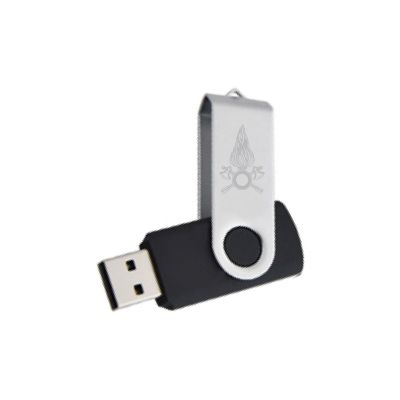 CHIAVETTA USB 16 GB VIGILI DEL FUOCO CON MECCANISMO A ROTAZIONE DIMENSIO