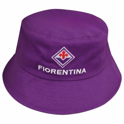 CAPPELLO PESCATORE VIOLA CON LOGO RICAMATO