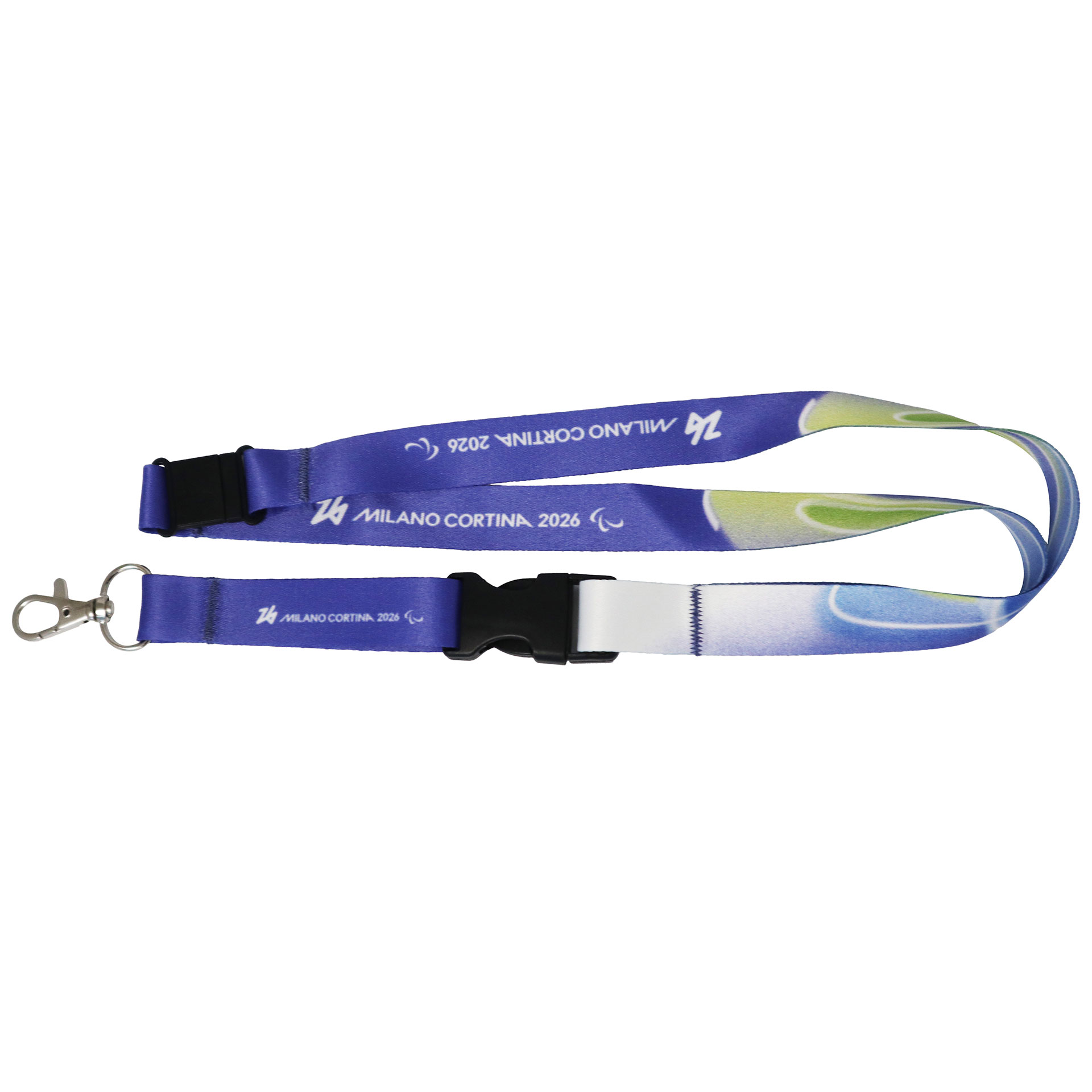 PORTAPASS NASTRO SEPARABILE 20 MM PARALYMPIC LOOK MULTICOLOR SU FONDO BL