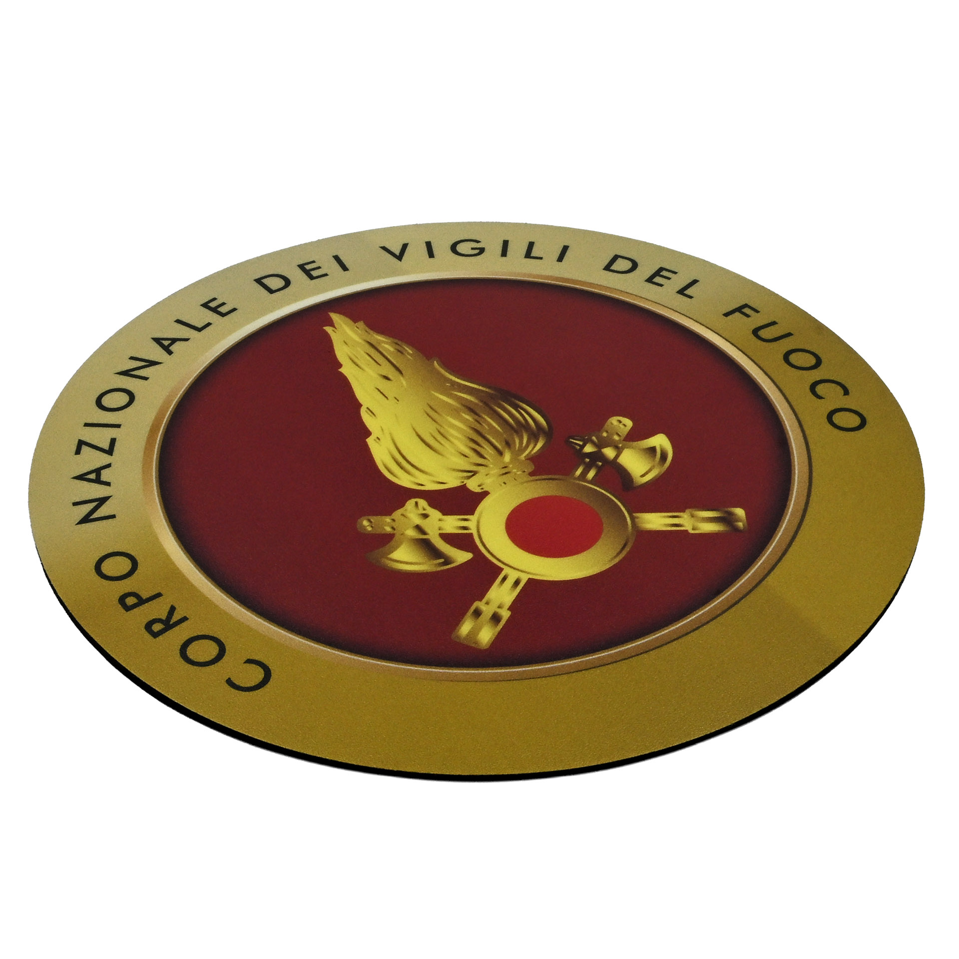 TAPPETINO MOUSE ROTONDO FIAMMA VIGILI DEL FUOCO