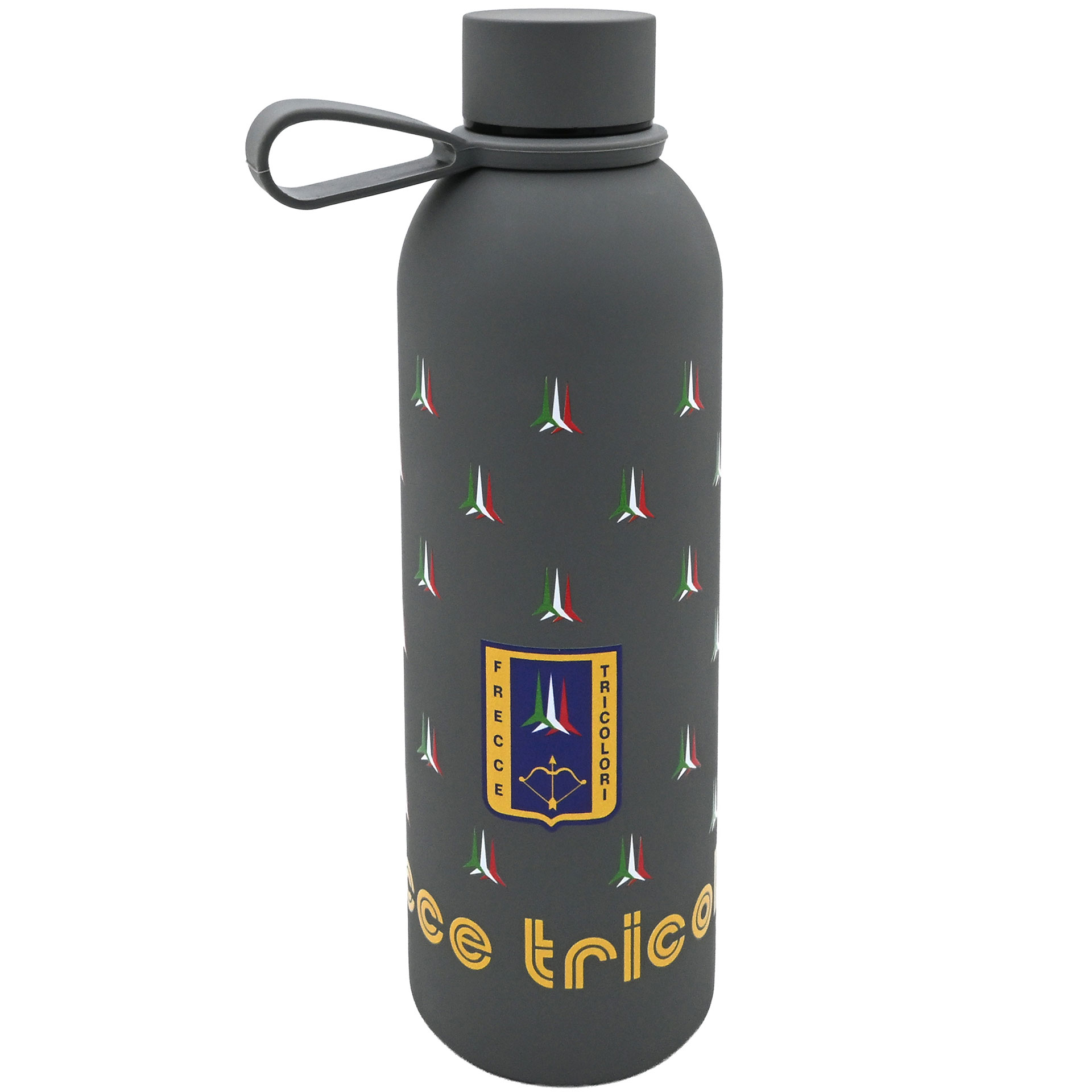 BORRACCIA IN ACCIAIO INOX GRIGIA SOFT TOUCH DOPPIA PARETE 500 ML TEXTURE