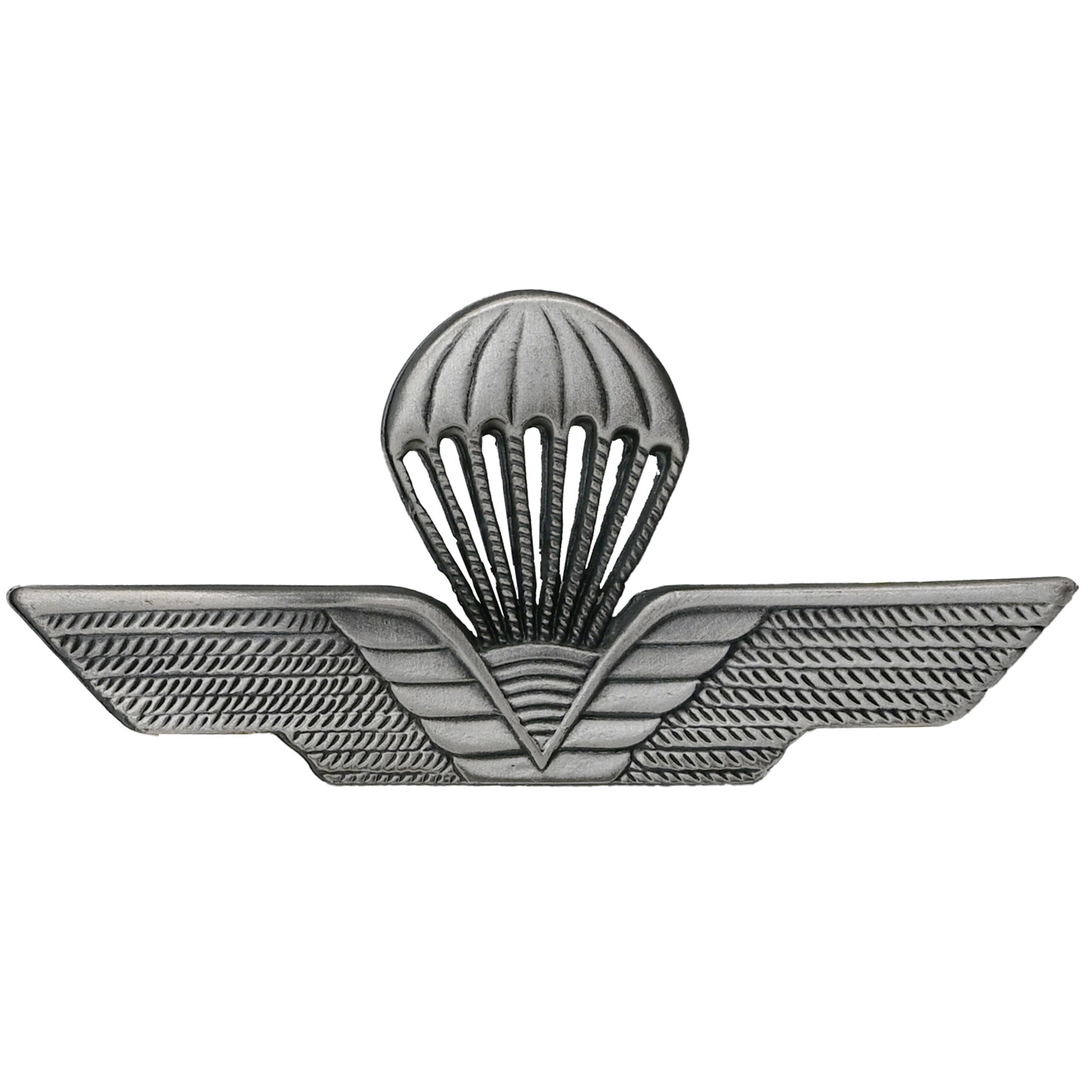 DISTINTIVO IN METALLO BREVETTO PARACADUTISTA CIVILE 75X35 MM