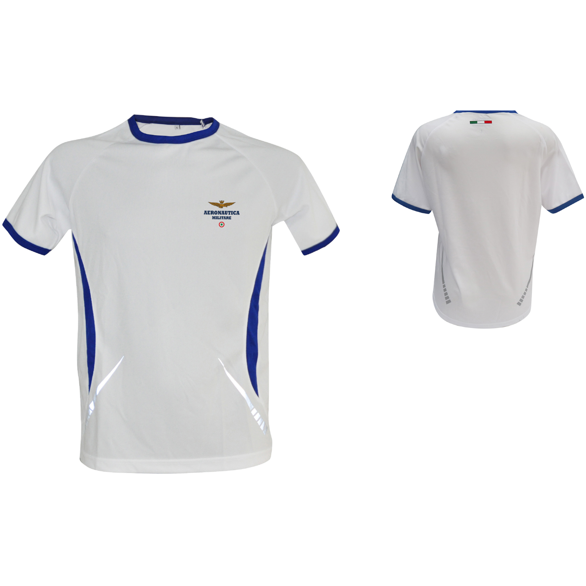 T-SHIRT RUNNING CON LOGO STAMPATO TG.L AERONAUTICA MILITARE