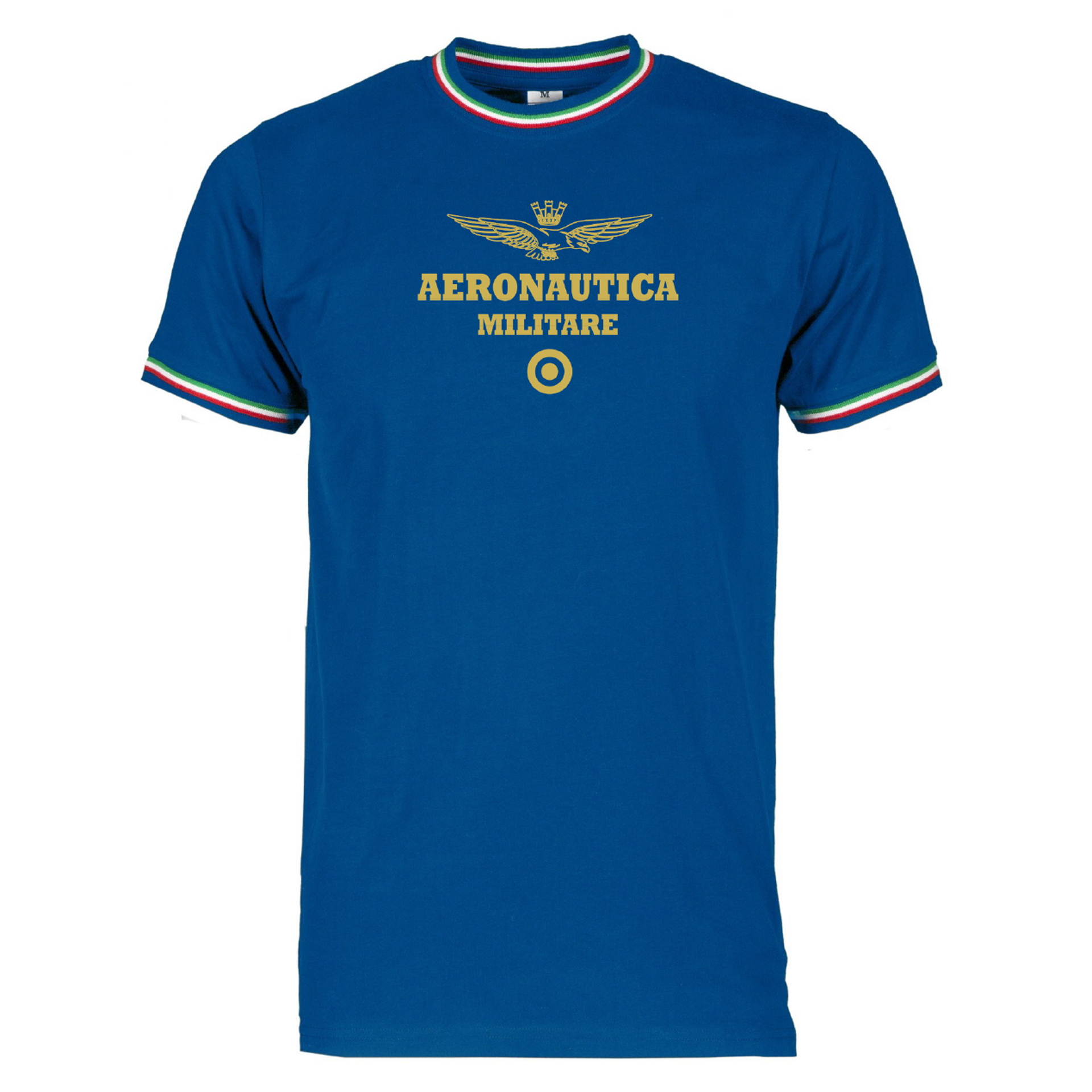 T-SHIRT BORDI TRICOLORE BLU TG.L