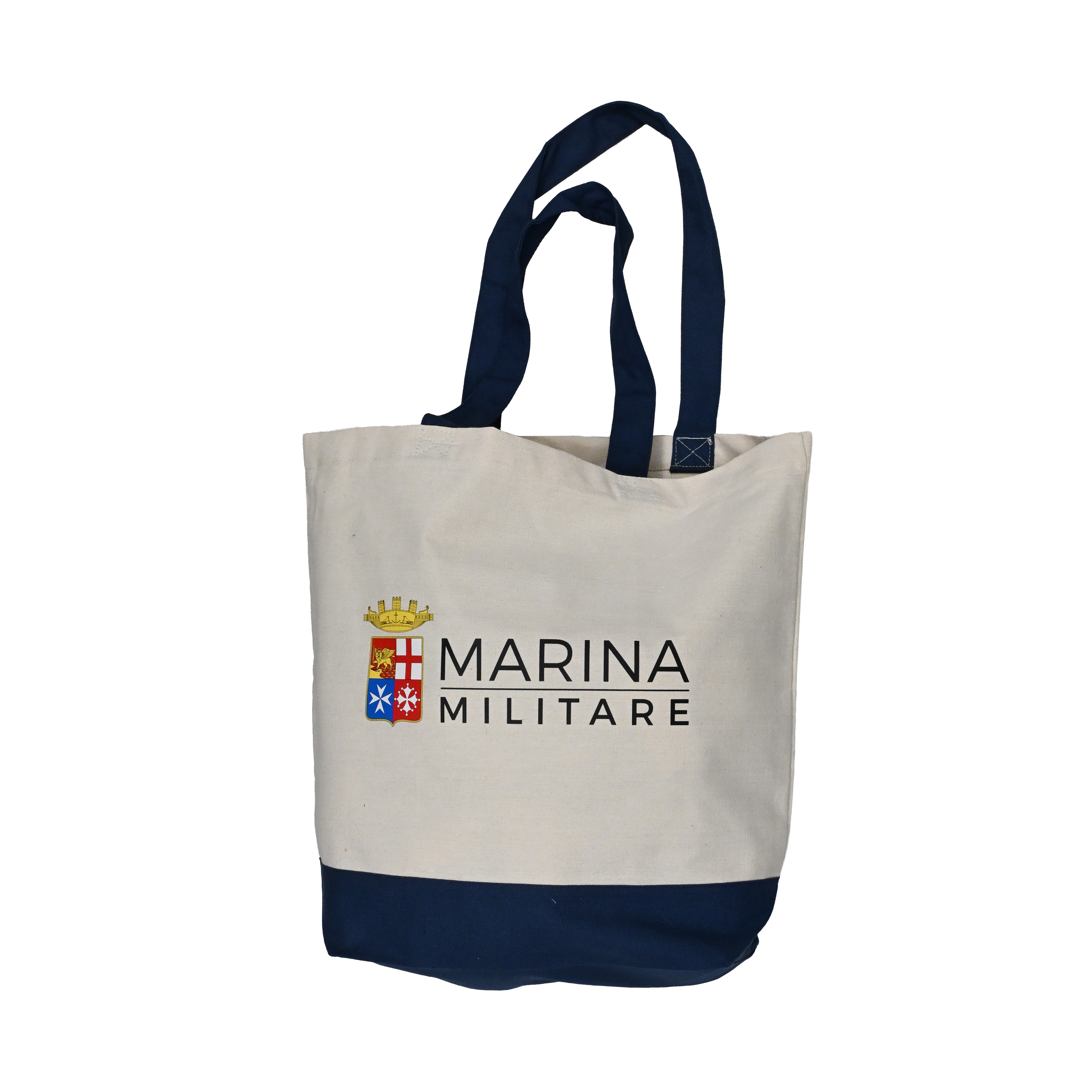 BORSA SHOPPING IN COTONE 45X40X15 CM MANICI BLU MARINA MILITARE