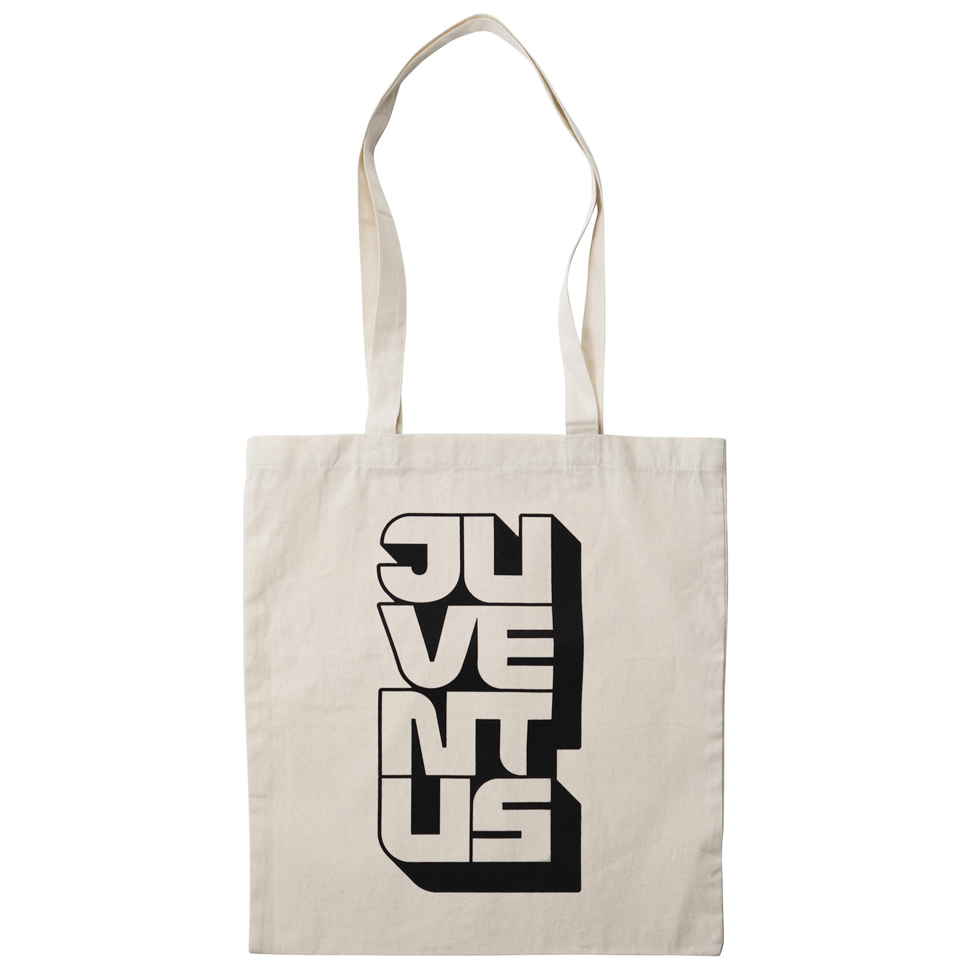 SHOPPER IN COTONE COLORE NATURALE JUVENTUS