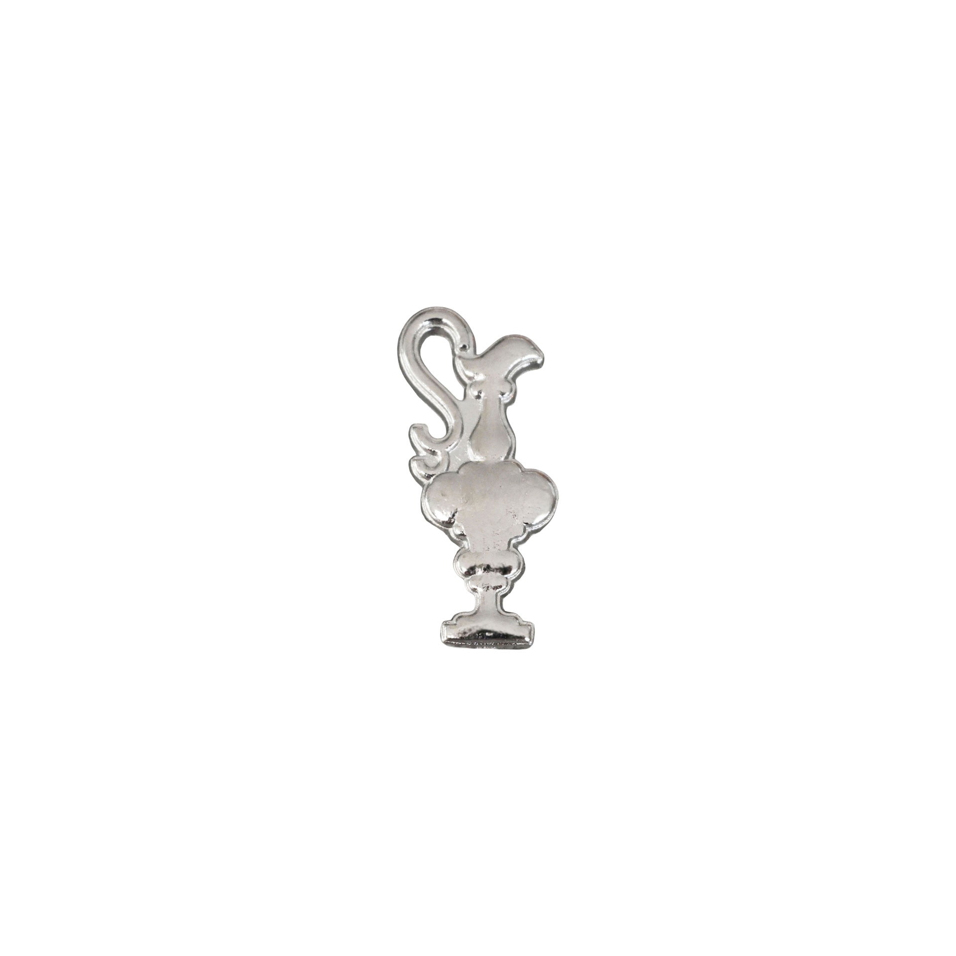 DISTINTIVO AMERICA'S CUP 38 SAGOMATO COPPA ARGENTO IN METALLO SMALTATO
