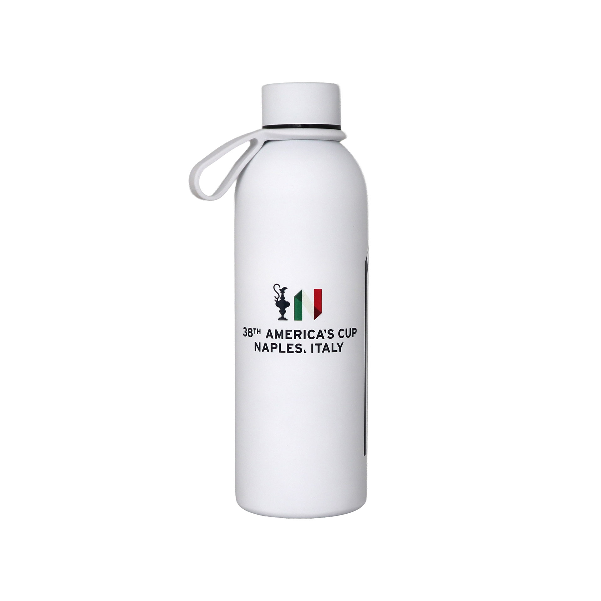 BORRACCIA TERMICA AMERICA'S CUP 38 BIANCA SOFT TOUCH COPPA N E SCRITTA I