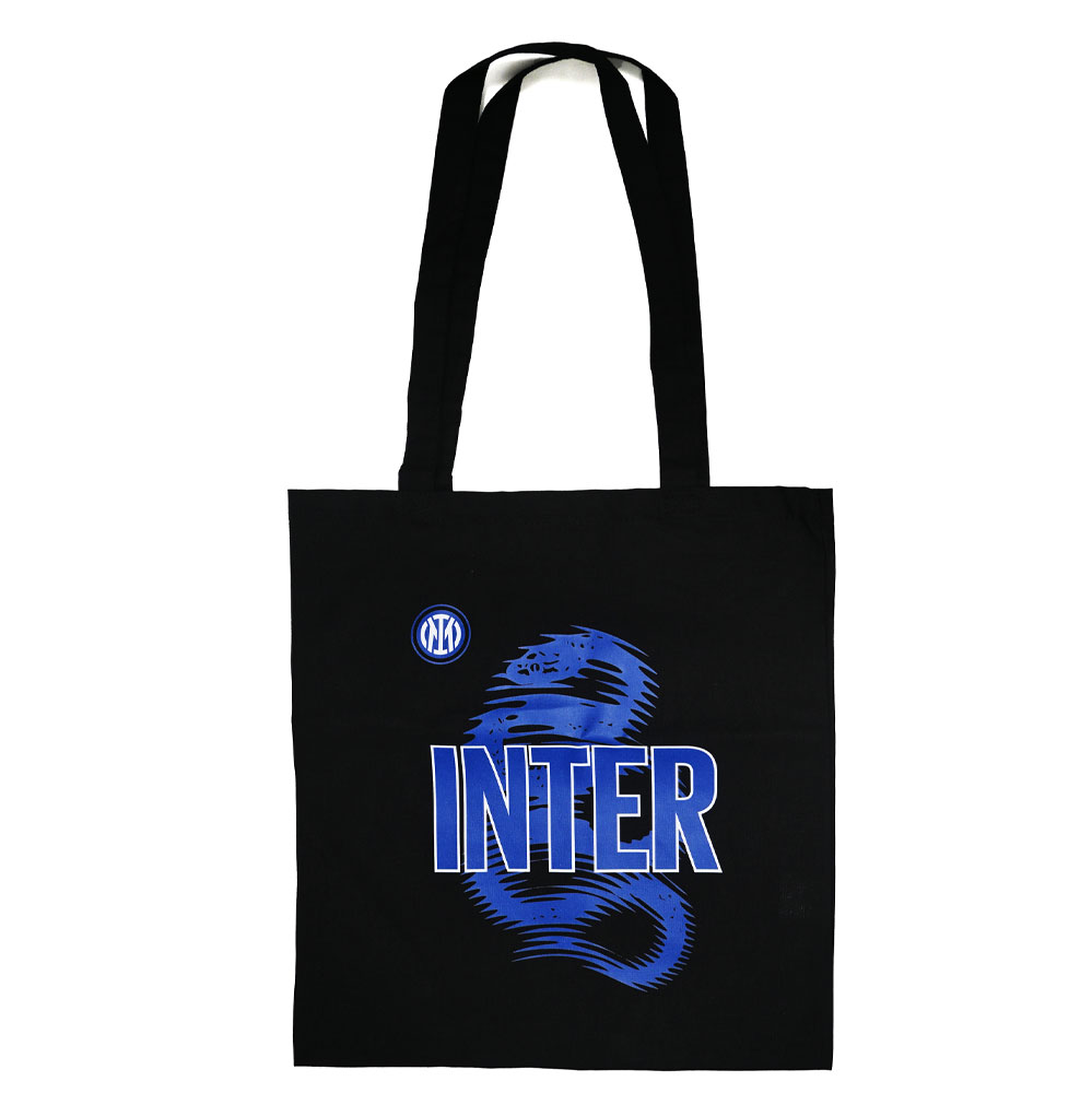 SHOPPER IN COTONE COLORE NERO FC INTER