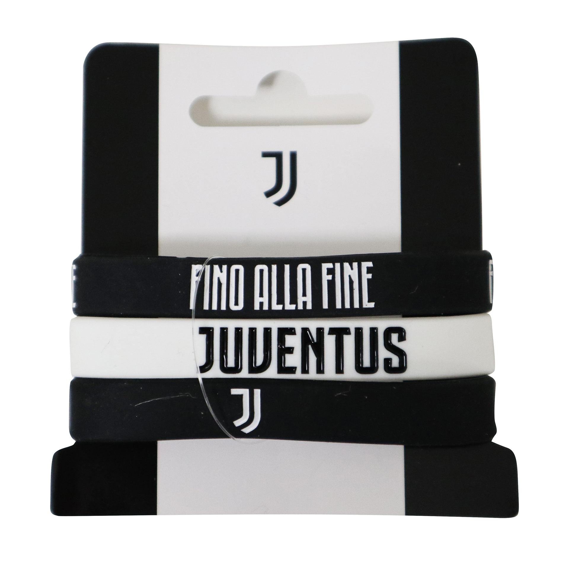 KIT 3 BRACCIALETTI IN SILICONE JUVENTUS BAMBINI