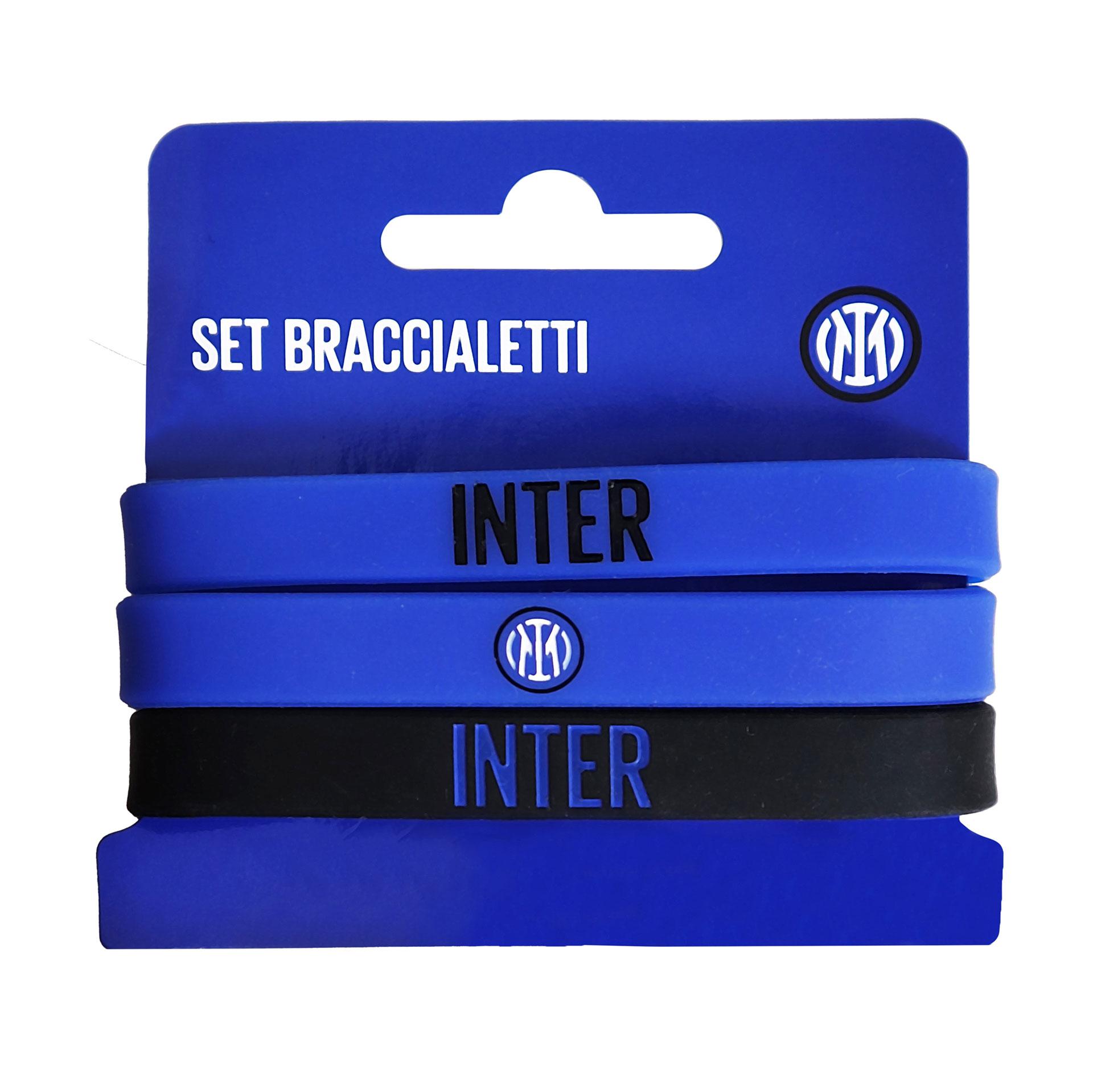 SET BRACCIALETTI IN SILICONE INTER