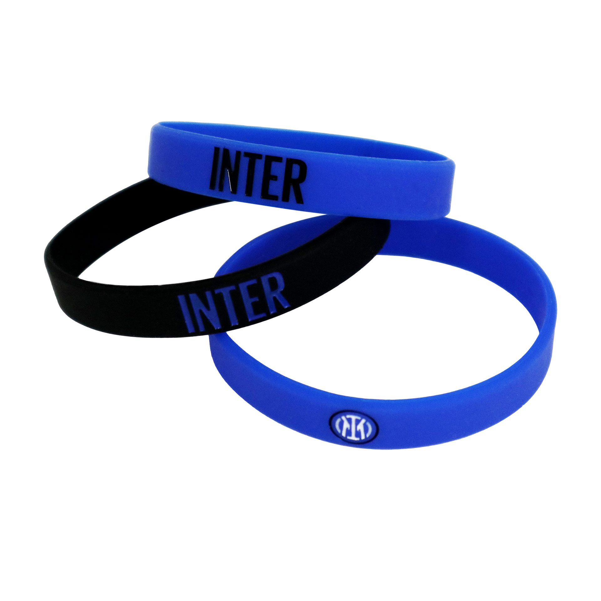 SET BRACCIALETTI IN SILICONE INTER