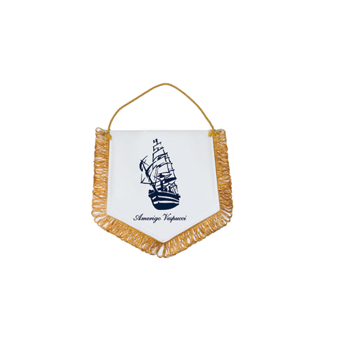 GAGLIARDETTO PENTAGONALE 14X12 CM A. VESPUCCI