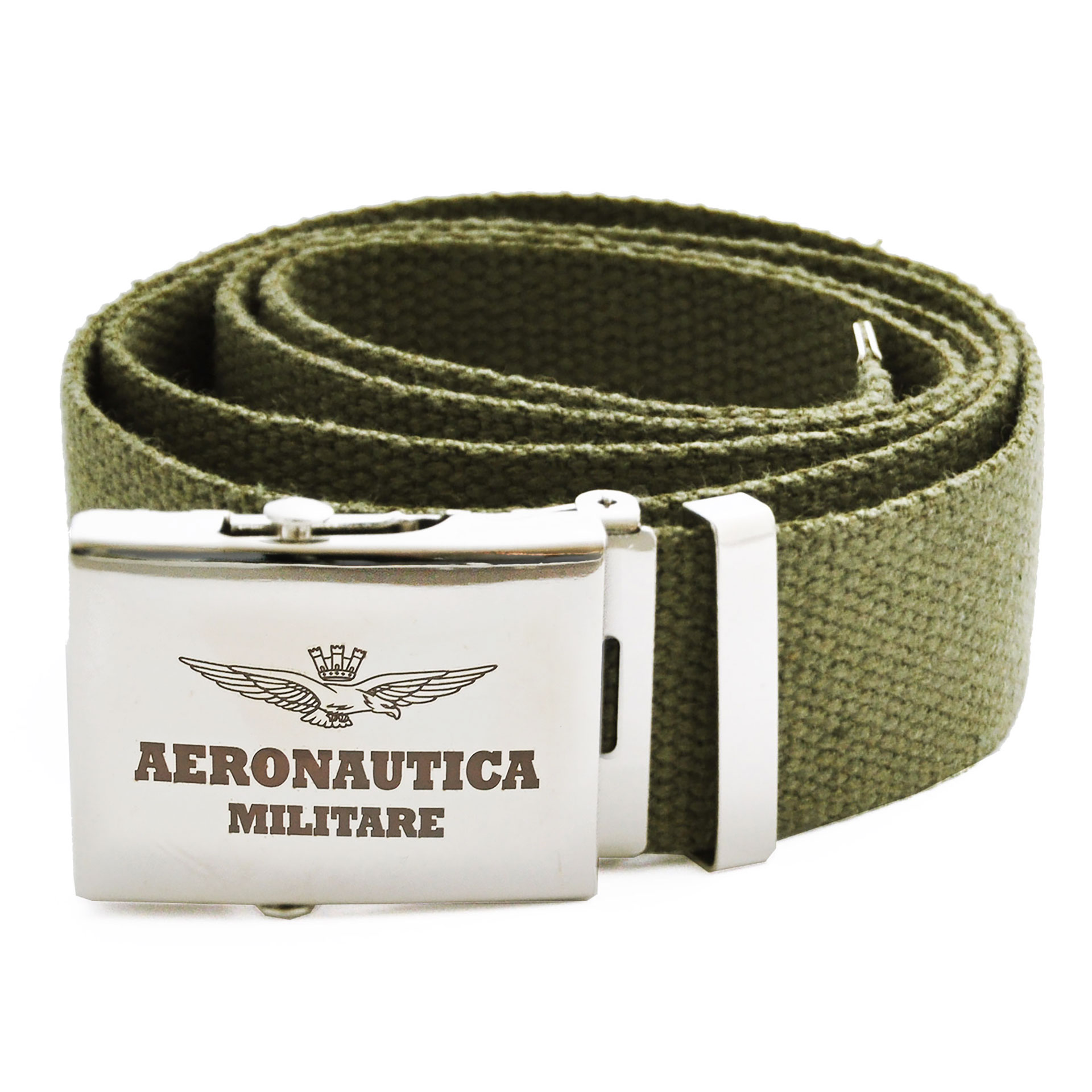 CINTURA IN COTONE VERDE AERONAUTICA MILITARE