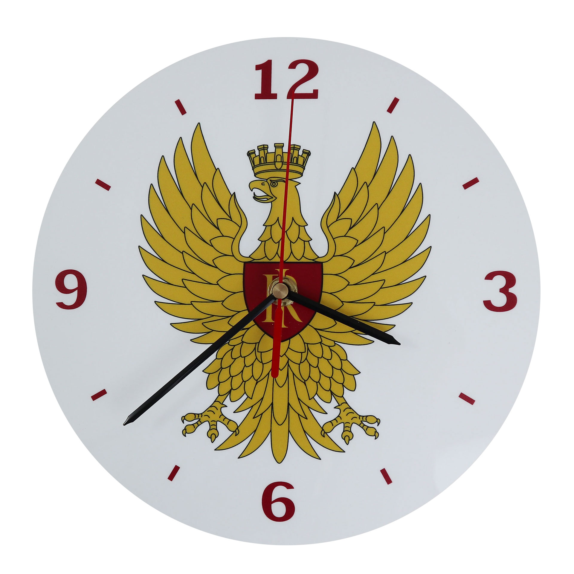 OROLOGIO DA PARETE TONDO IN PLEXI CON AQUILA POLIZIA DI STATO Giemme Store