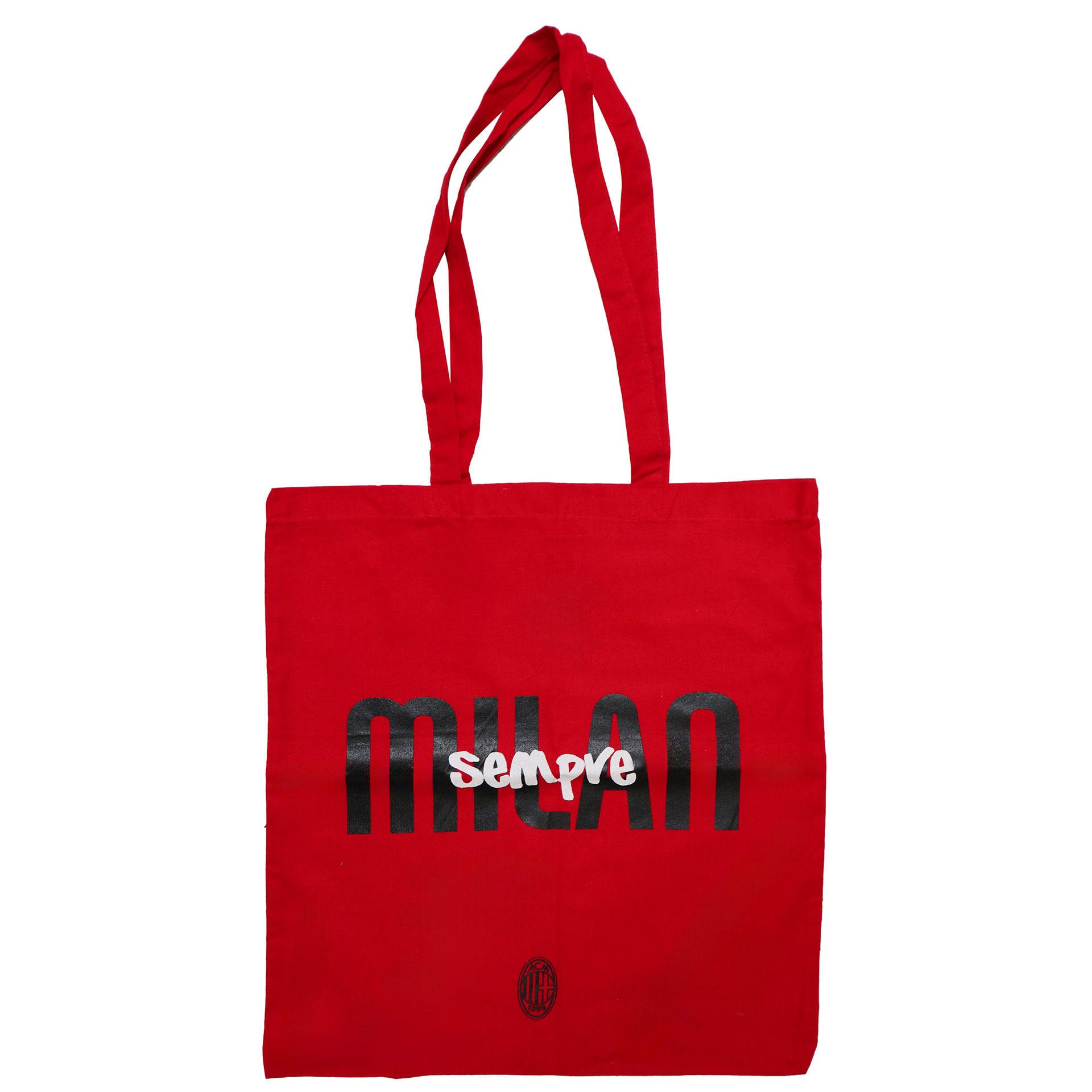 SHOPPER ROSSA IN COTONE CON MANICI LUNGHI SEMPRE MILAN Giemme Store