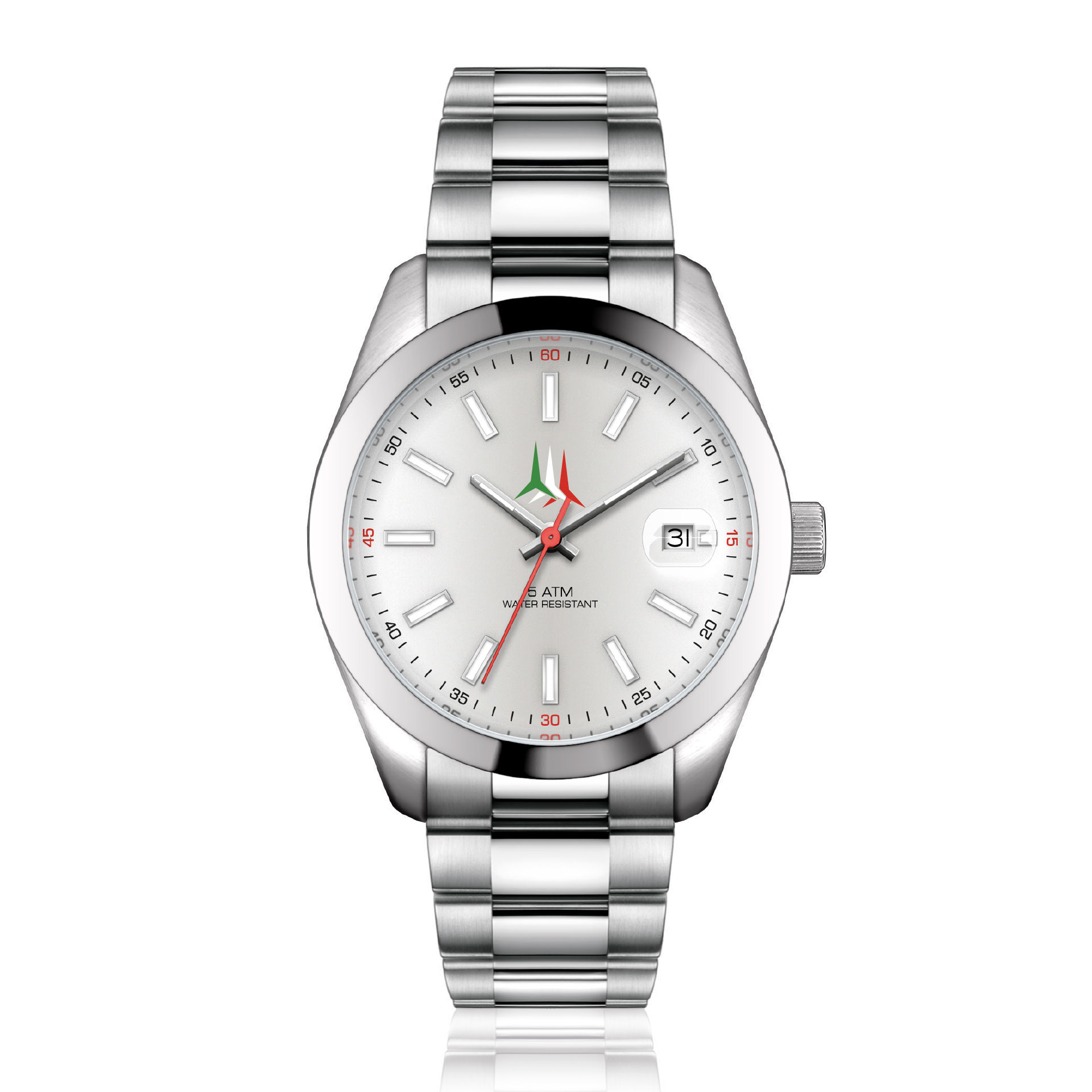 Orologio Con Cassa Acciaio 39mm Movimento 2115 Miyota Bracciale Acciaio Giemme Store