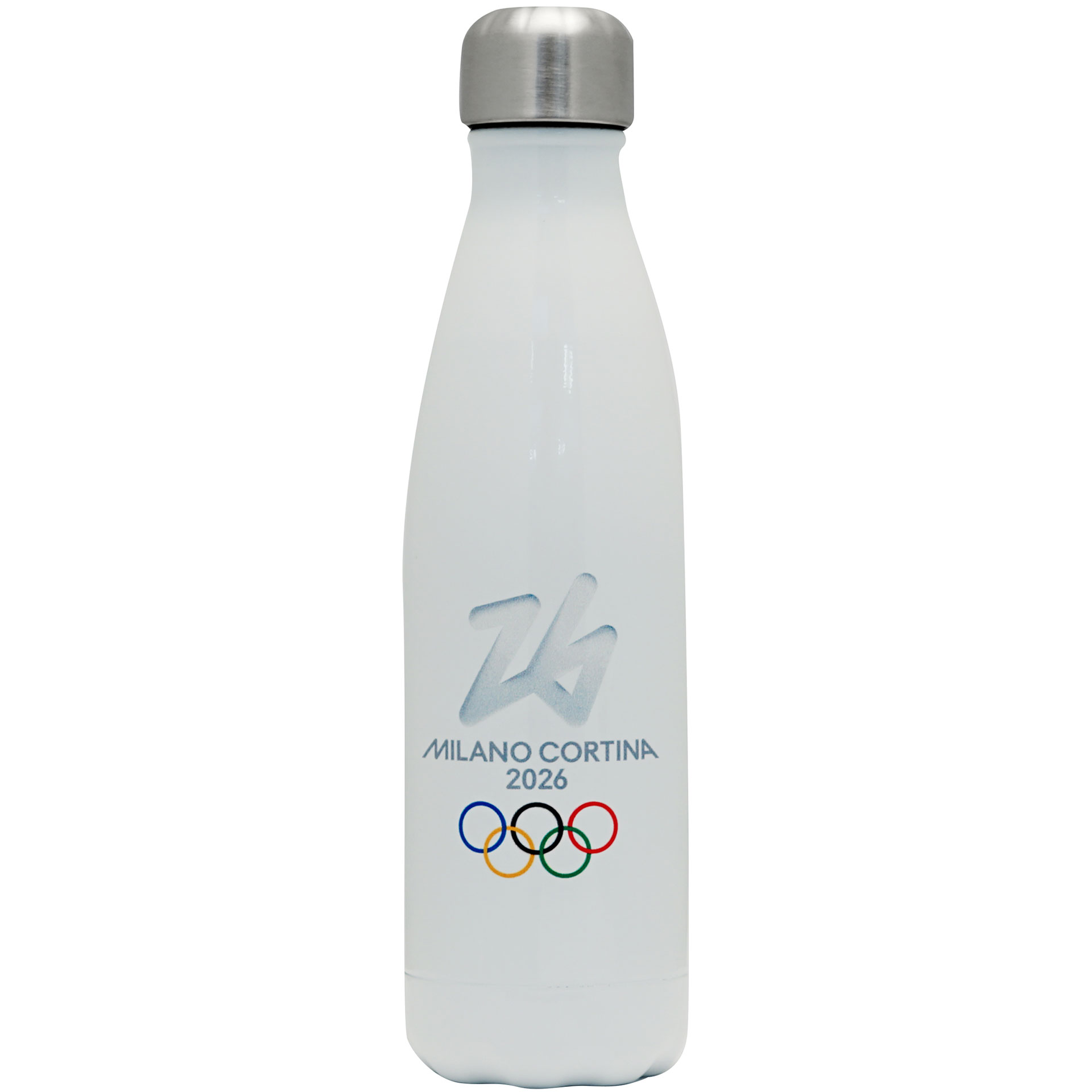 BORRACCIA TERMICA BIANCA 500 ML OLYMPIC EMBLEMA COLORATO THE ITALIAN SPI